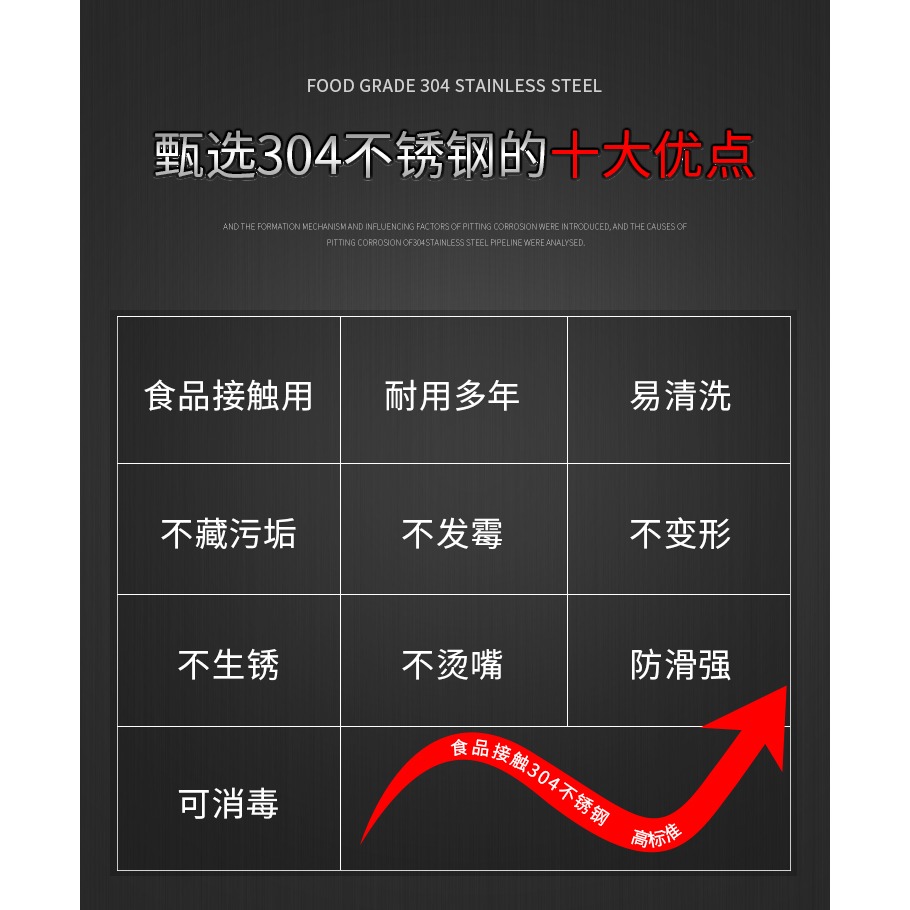 筷子耐用304不銹鋼筷子方形防滑防燙中空隔熱筷子兒童筷公用筷-細節圖8
