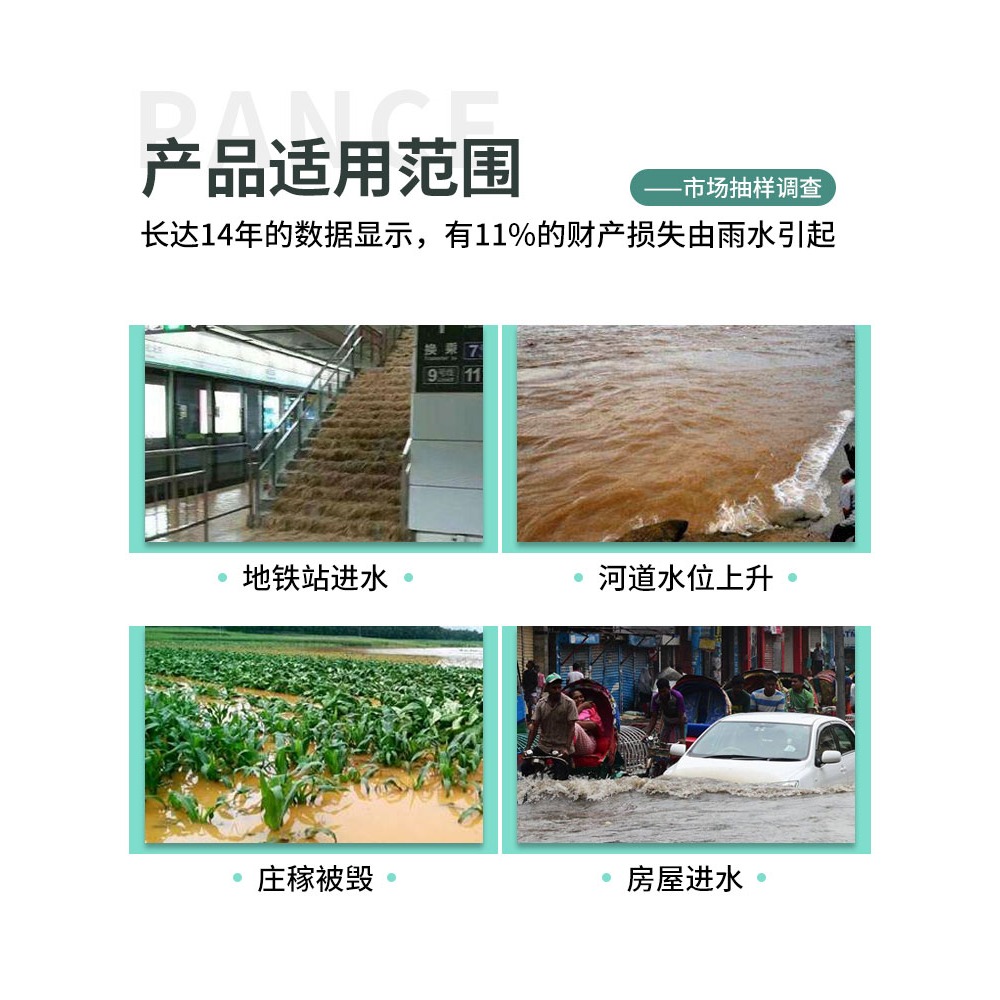 吸水膨脹袋防汛防洪防水專用沙袋神器抗洪長條防洪水家用物資帆布-細節圖4