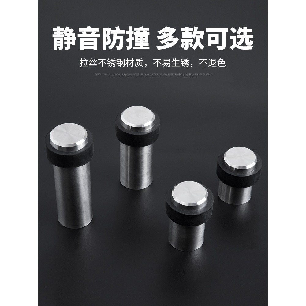 不銹鋼防碰撞器靜音緩沖門頂門阻門固定器橡膠防風門擋玻璃門門碰-細節圖3