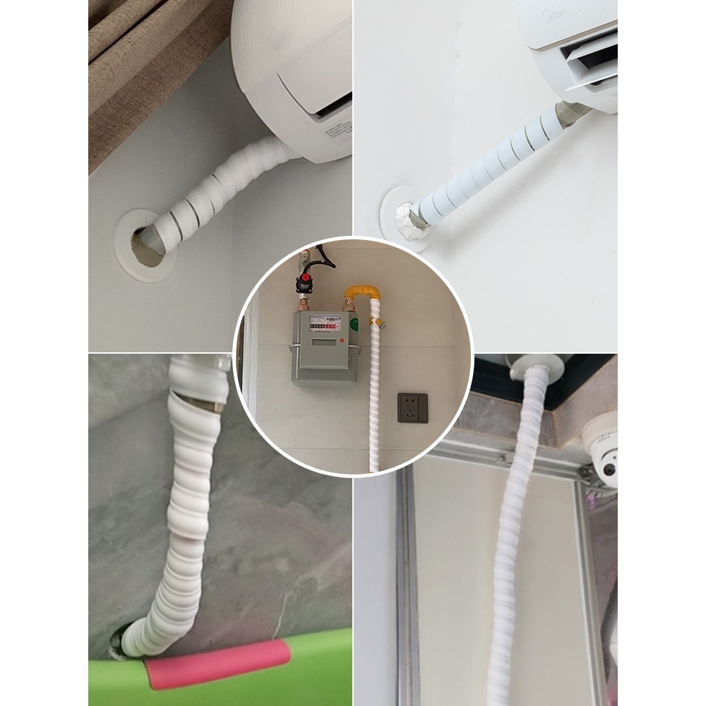 空調管道裝飾美化遮擋暖氣煤氣管子下水包裹室內保護套水管護管套-細節圖4