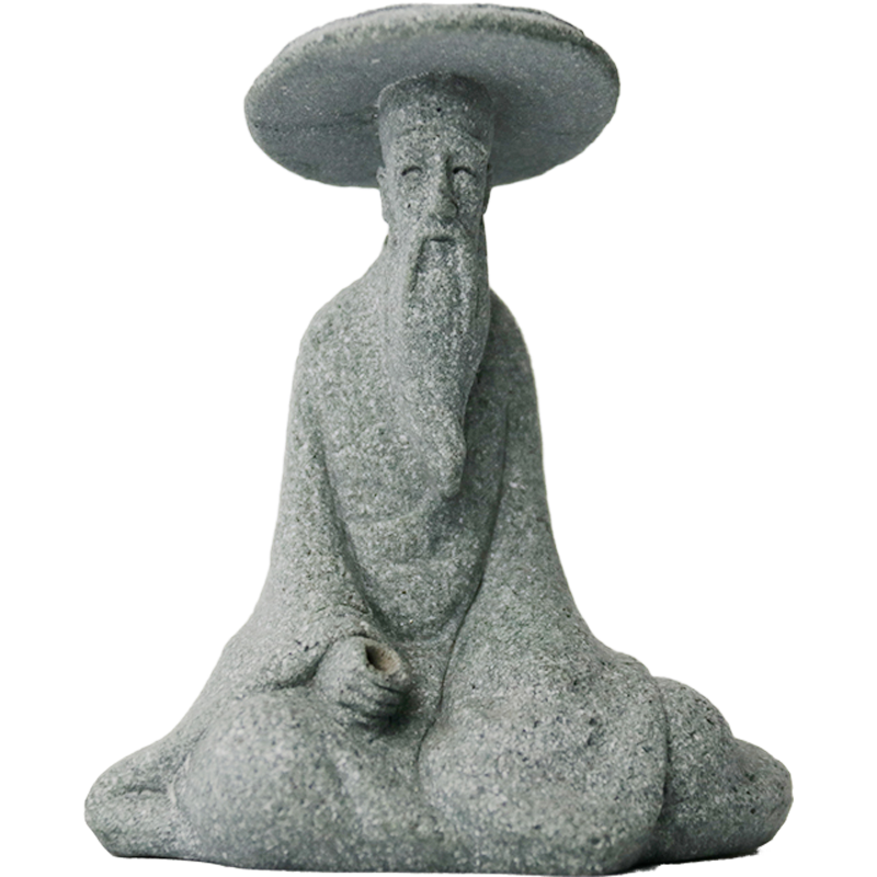 仿真釣魚翁小擺件中式微縮景觀造景人物裝飾擺設假山盆景佈景配件-細節圖5