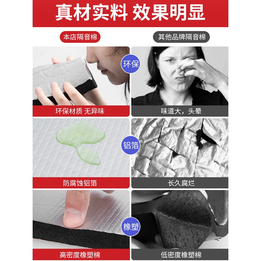 隔音棉排下水管道自粘吸音棉臥室王衛生間消音家用防噪音-細節圖4