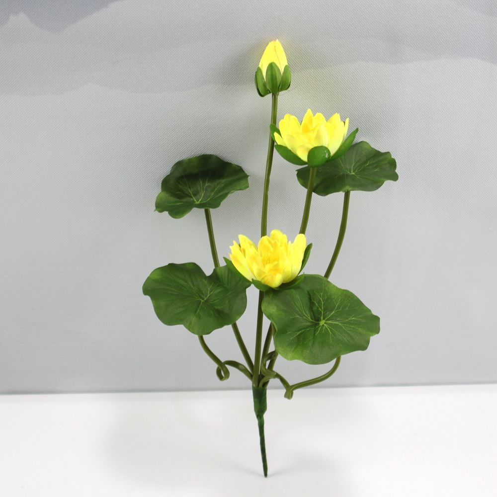 花瓶凈水瓶 假蓮花仿真荷花佛堂供花仿真花禮佛花-細節圖10