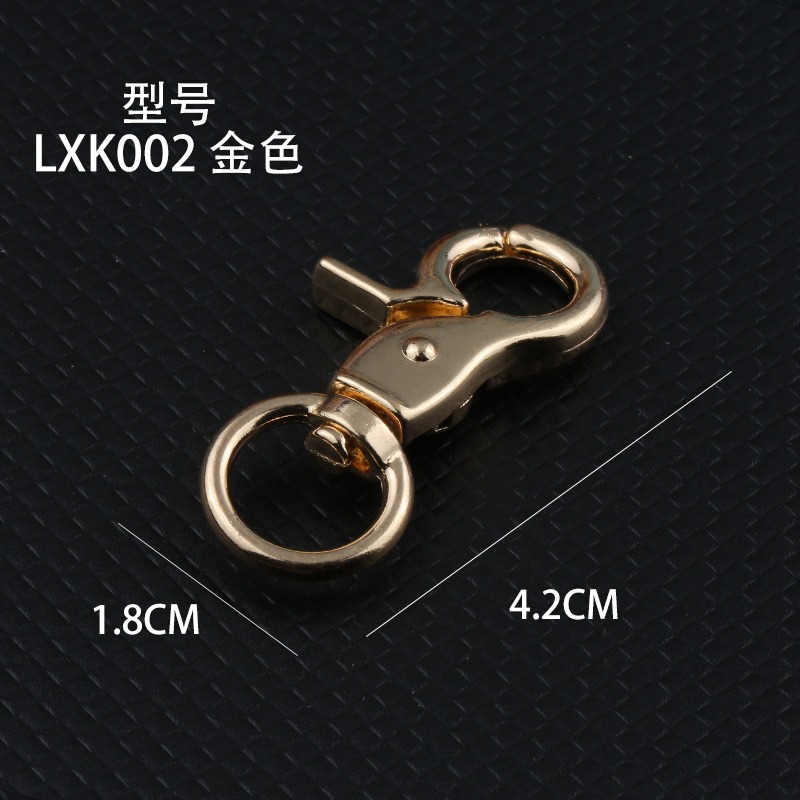 創意掛腰小扣螃蟹扣龍蝦扣狗釦彈弓扣飾品鑰匙扣DIY五金配件掛鉤-細節圖10