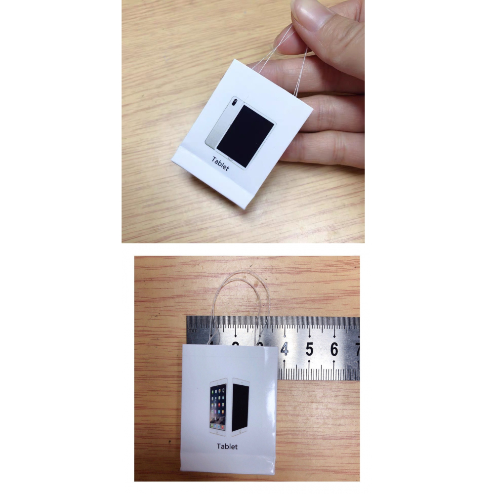 娃用微縮場景模型12分8分娃娃屋配件 迷你蘋果電腦筆記本平板臺式-細節圖6