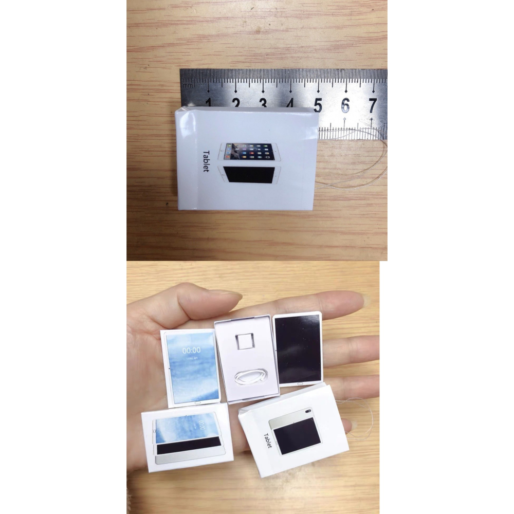 娃用微縮場景模型12分8分娃娃屋配件 迷你蘋果電腦筆記本平板臺式-細節圖8