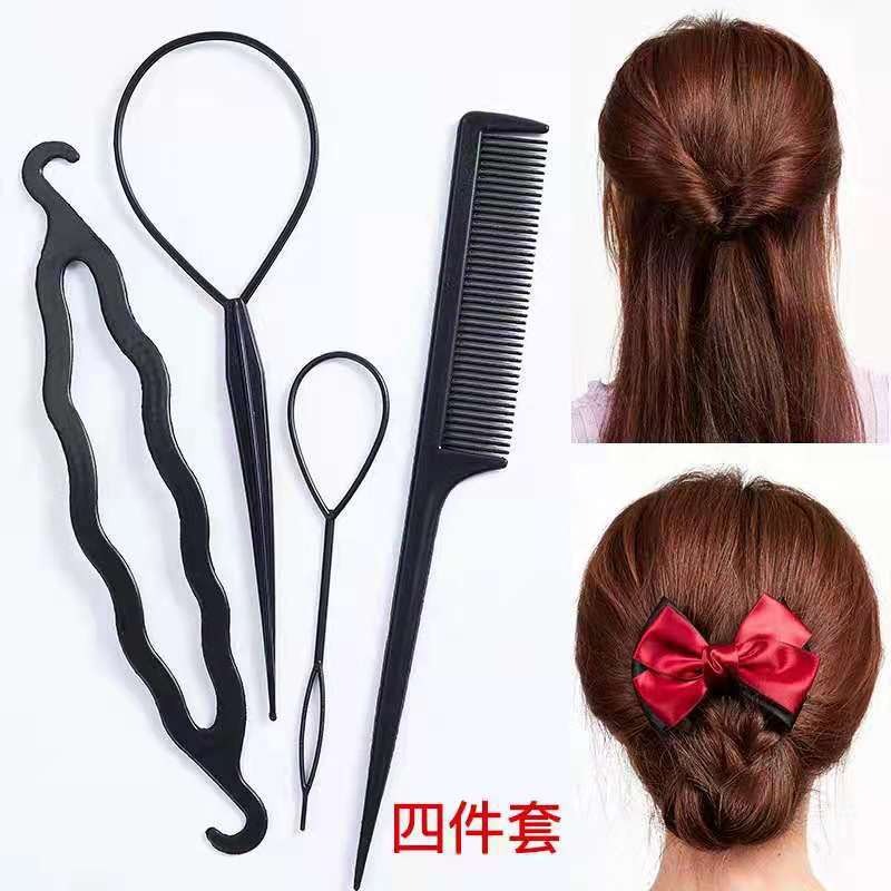 兒童拉發器女扎頭發穿發器掏發器勾頭發盤發器盤頭神器編發拉發針-細節圖5