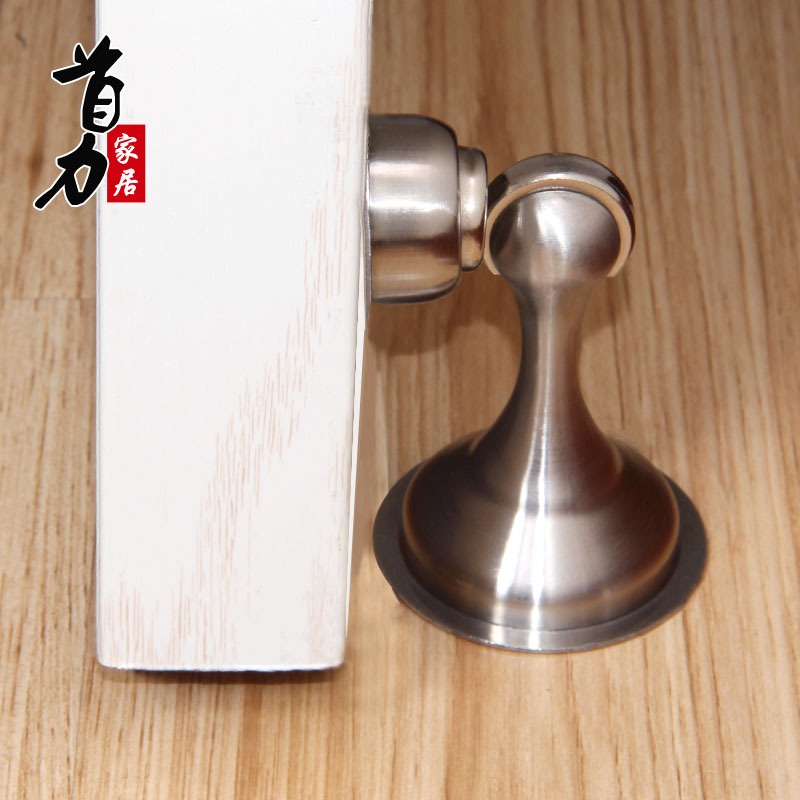 免打孔門吸不銹鋼地吸門擋衛生間門防盜門碰強磁吸門器門頂墻吸-細節圖3