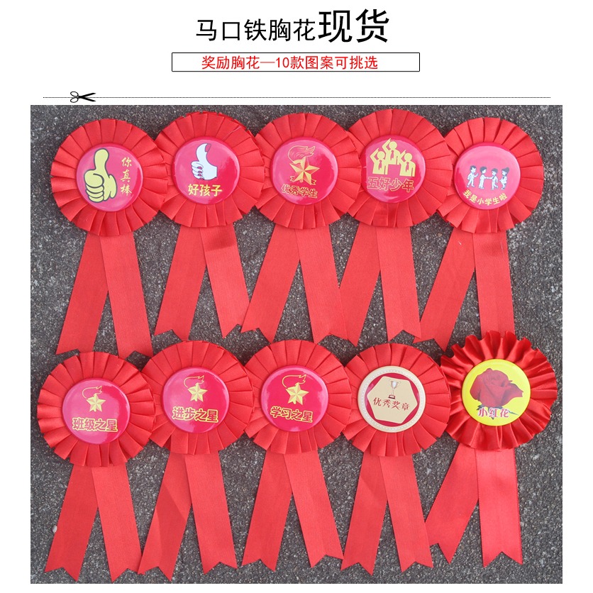 5朵 小學生學習之星班級獎勵徽章學校幼兒園兒童胸花胸章優秀獎章-細節圖4
