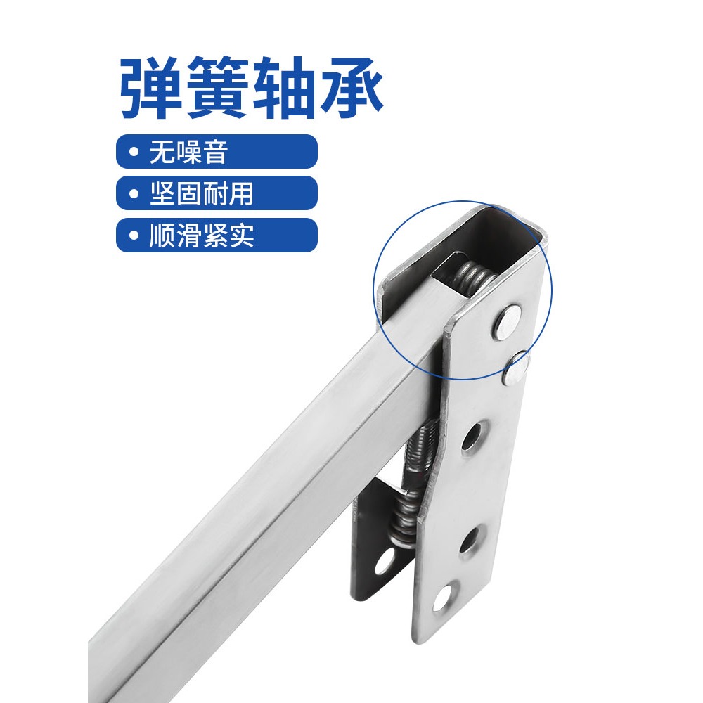 不銹鋼順位器防火門雙開門消防順序器通道順位器開關門輔助順門器-細節圖2