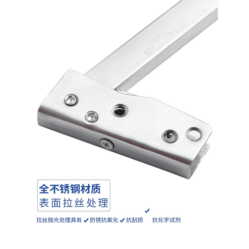 不銹鋼順位器防火門雙開門消防順序器通道順位器開關門輔助順門器-細節圖4