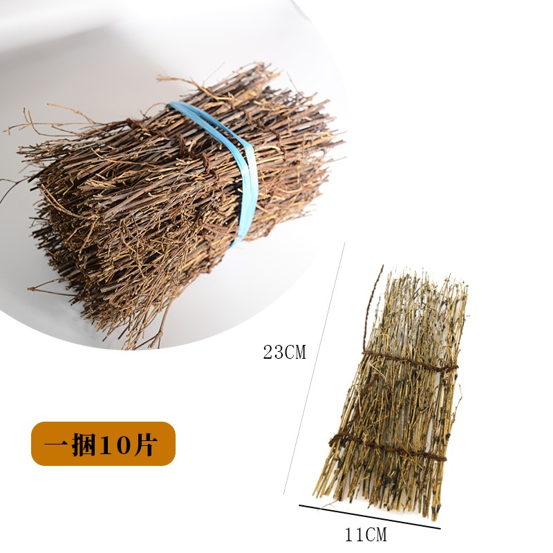 刺身裝飾小擺件竹籬笆竹絲意境竹編製品冷菜擺盤竹梯海鮮姿造裝飾-細節圖3