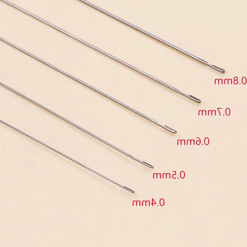 超長特細穿珠子針 免穿線串珠針 活穿珠工具 鉤針-細節圖10