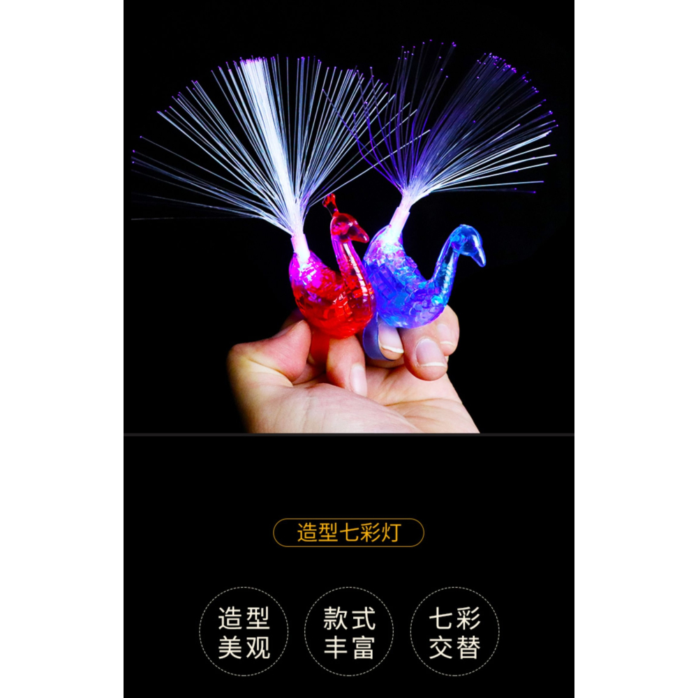 刺身擺盤裝飾品閃燈冰雕模具激光水晶燈七彩LED燈泡裝盤模具工具-細節圖6