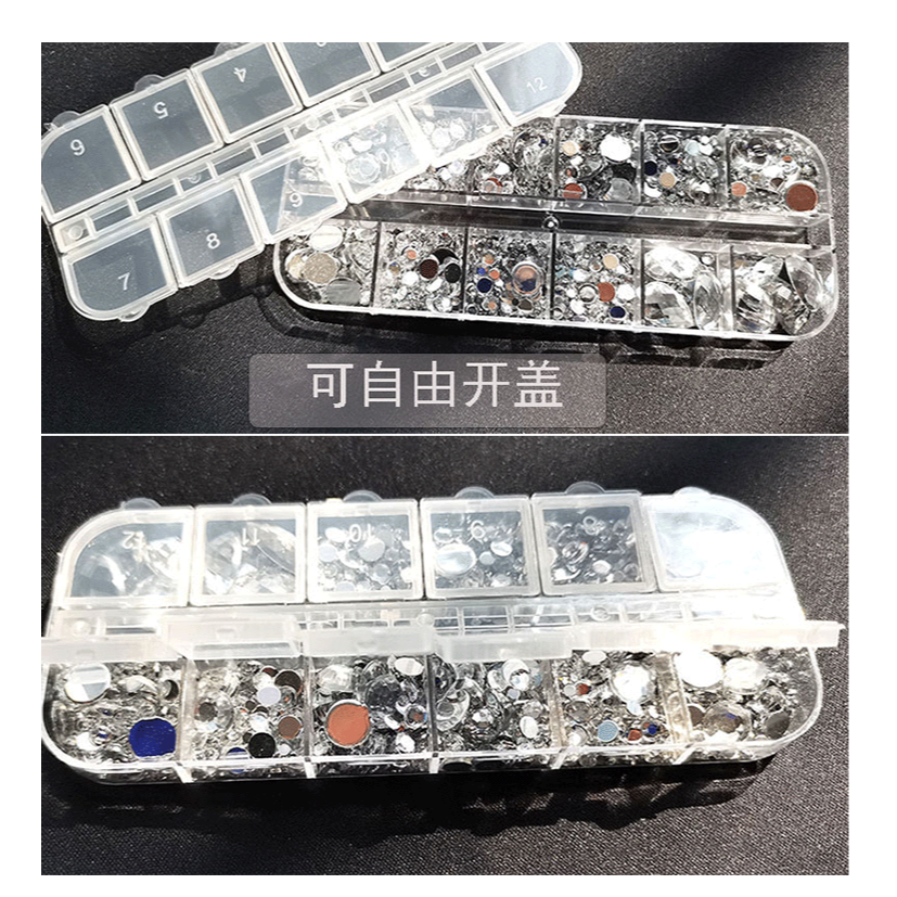 臉部貼鉆妝面珍珠貼化妝水滴閃鉆貼臉飾品面部裝飾新娘妝美甲貼飾-細節圖8