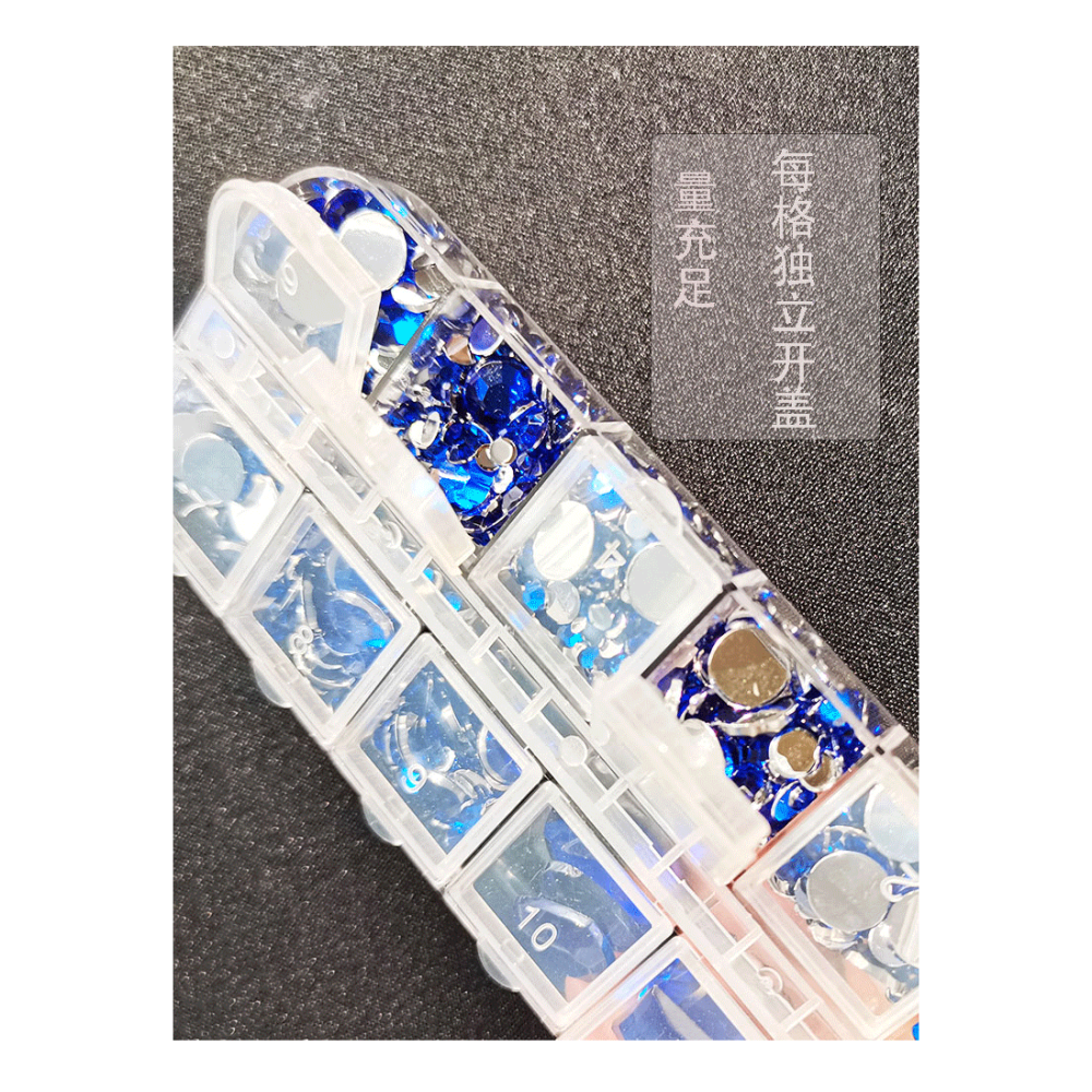 臉部貼鉆妝面珍珠貼化妝水滴閃鉆貼臉飾品面部裝飾新娘妝美甲貼飾-細節圖9