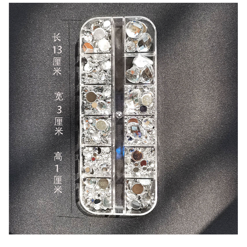 臉部貼鉆妝面珍珠貼化妝水滴閃鉆貼臉飾品面部裝飾新娘妝美甲貼飾-細節圖10