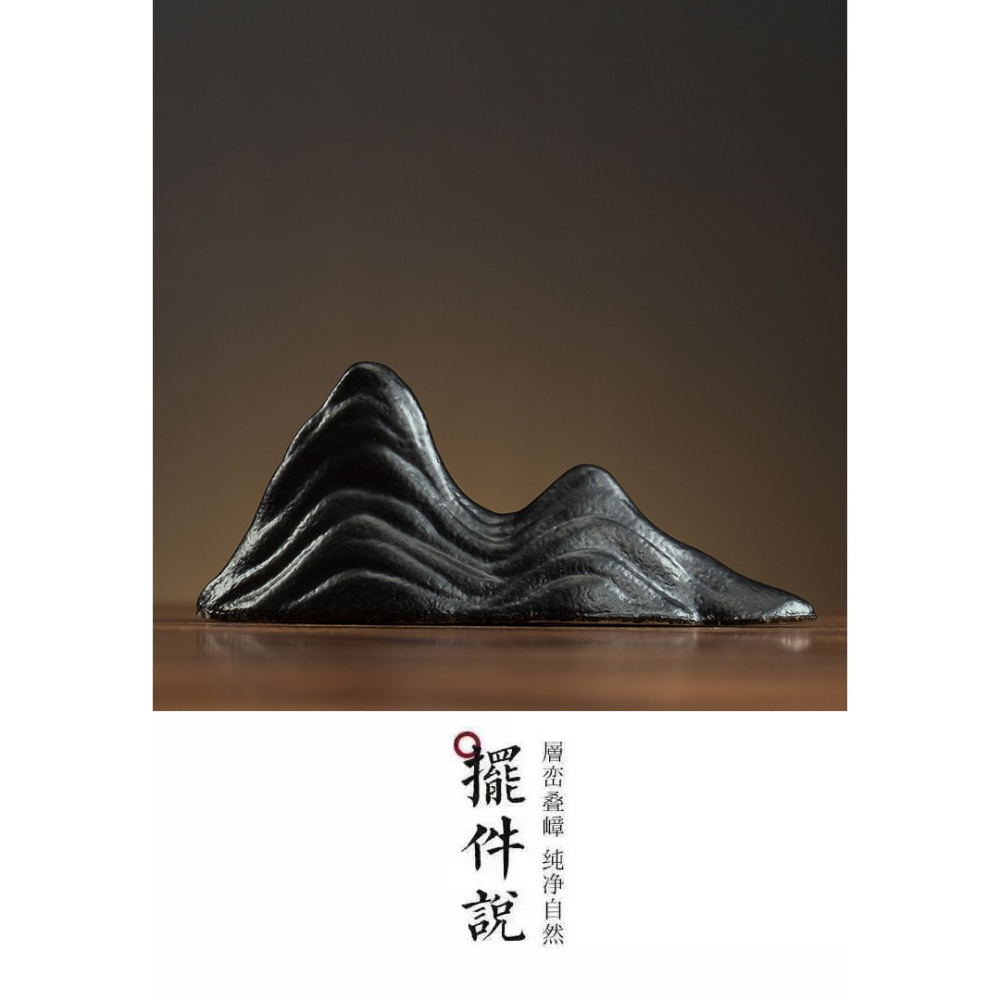 創意陶瓷假山小擺件微景觀魚缸造景客廳玄關中式禪意家居裝飾擺設-細節圖9