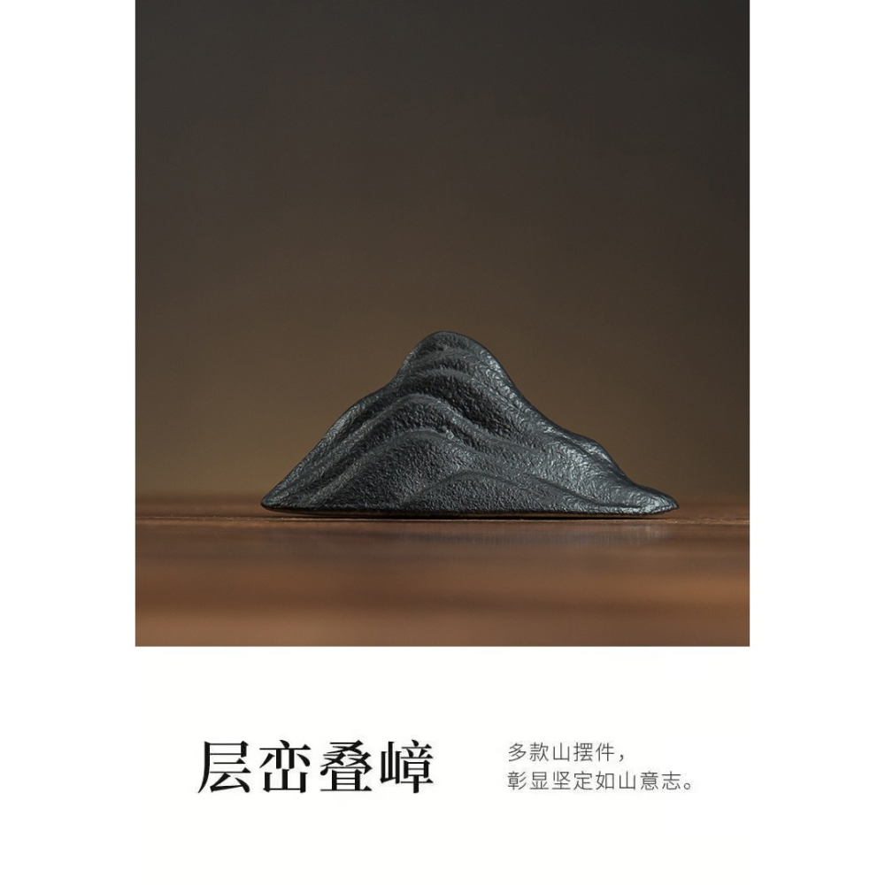 創意陶瓷假山小擺件微景觀魚缸造景客廳玄關中式禪意家居裝飾擺設-細節圖10