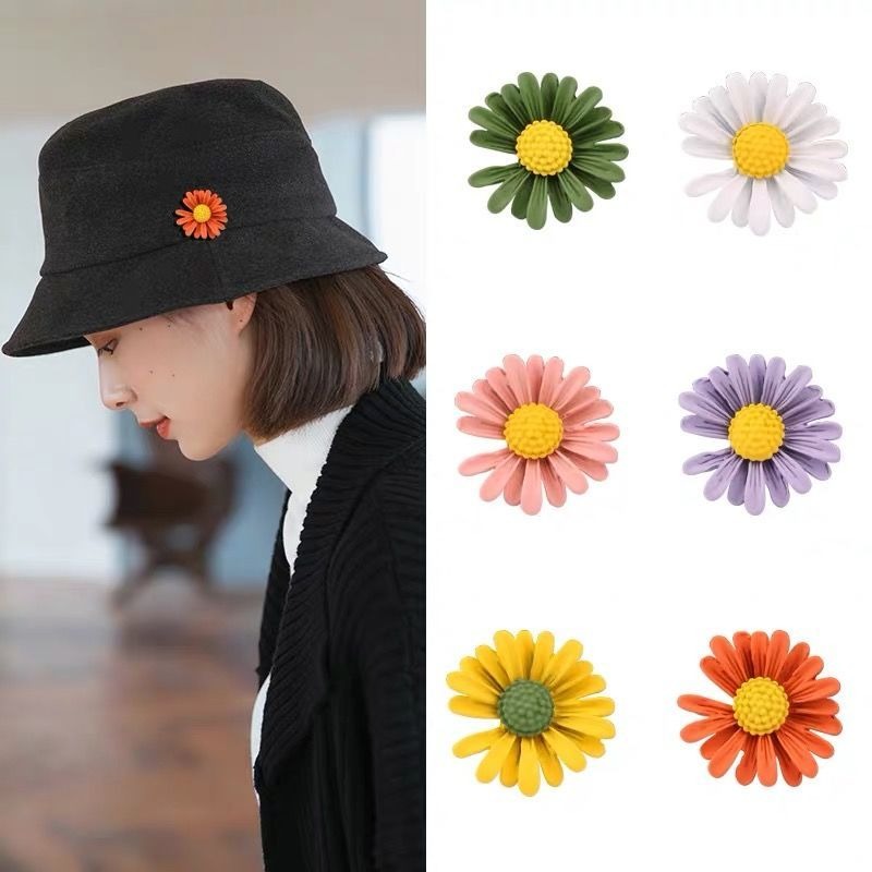 小雛菊胸針女士防走光領針西裝旗袍別針百搭配飾小眾創意精緻扣針-細節圖3