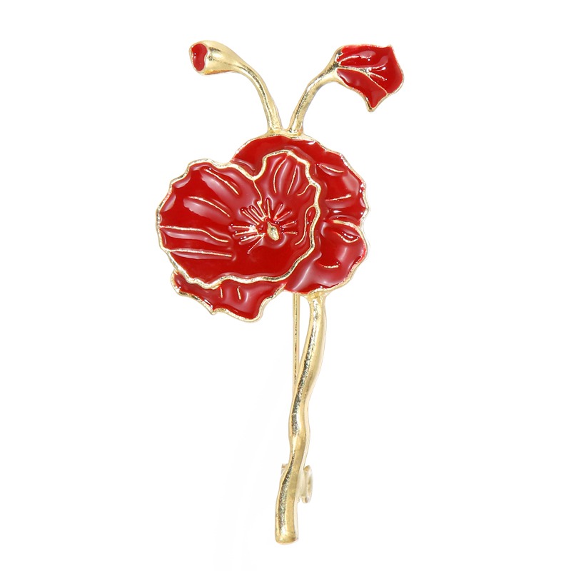 莫奈花園百合鬱金香波斯菊胸針文藝花朵胸花女西裝別針配飾品-細節圖5