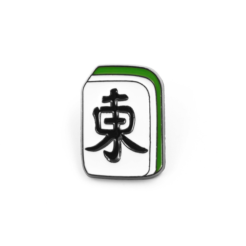 過年飾品麻將胸針徽章勛章中發白板別針創意禮物周邊-細節圖7