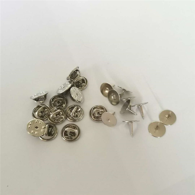 通用型徽章胸針扣 DIY配件 備用扣 金屬 橡膠蝴蝶扣 領針 底座扣-細節圖10