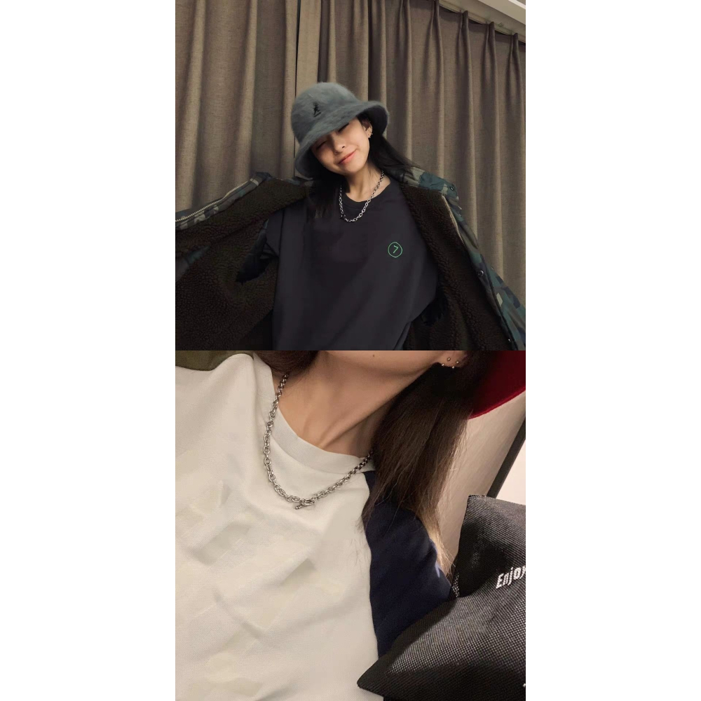 歐美手工OT扣鈦鋼項墜ins男女嘻哈潮牌古巴粗鏈條新款項鏈不掉色-細節圖6