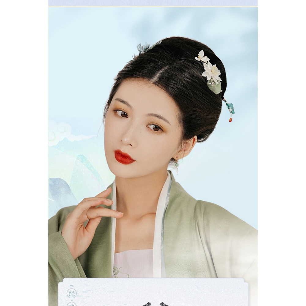 漢服假發可彎曲發絲牛角百搭麻花發包發冠組合古風造型-細節圖9