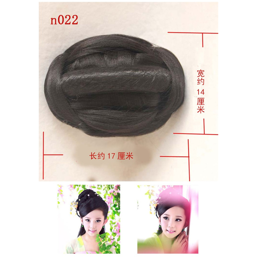 古裝假發古代造型頭飾影樓新娘發髻假發秀禾兒童頭後區仙女大發包-細節圖9