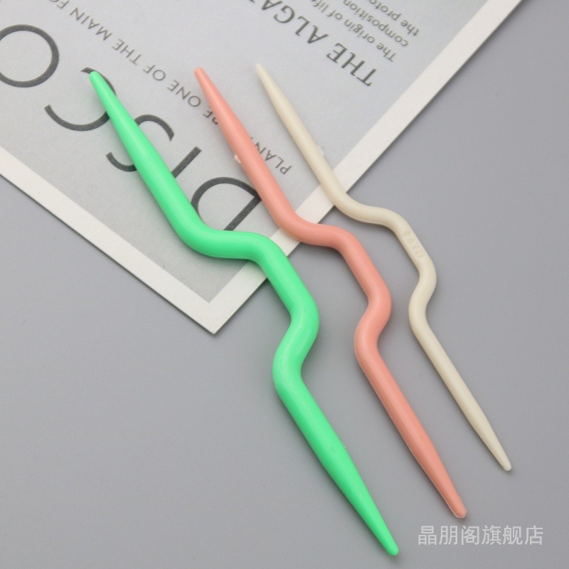 DIY手工縫線針鈕麻花針?弓形針?編織工具手工縫合針U型針毛衣針-細節圖8