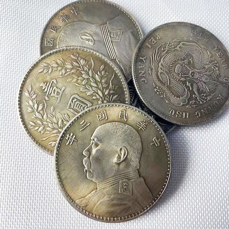 袁大頭銀元仿真品大洋民國三年硬幣懷舊老錢幣收藏古玩老物件-細節圖4