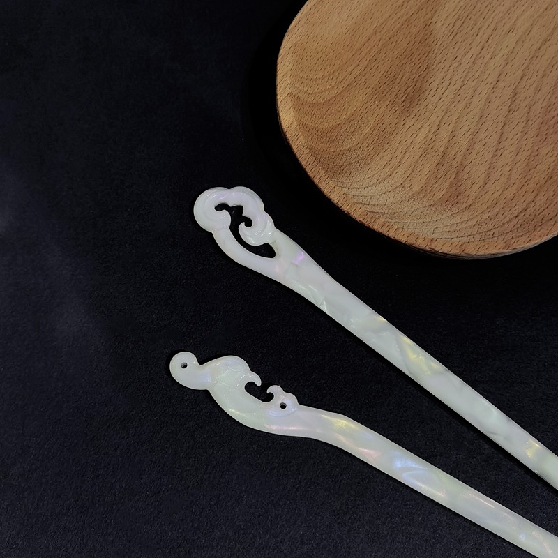 醋酸發簪溫客行同款簪子古風古代釵子玉簪女童古裝盤發頭飾女夏-細節圖2
