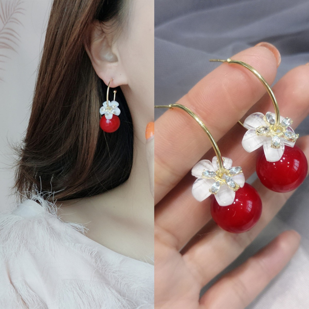 2021年新款韓國高級感耳環女氣質網紅百搭飾品s925鍍銀針耳釘耳線-細節圖3