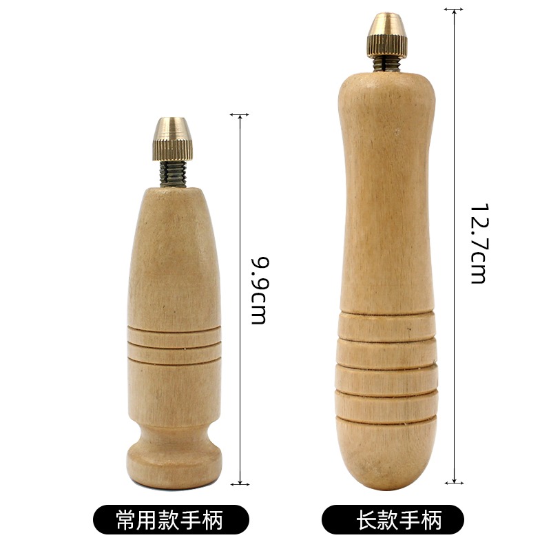 修鞋補鞋工具加粗木手柄打孔家用納鞋底鉤錐子皮具針皮革手縫-細節圖4