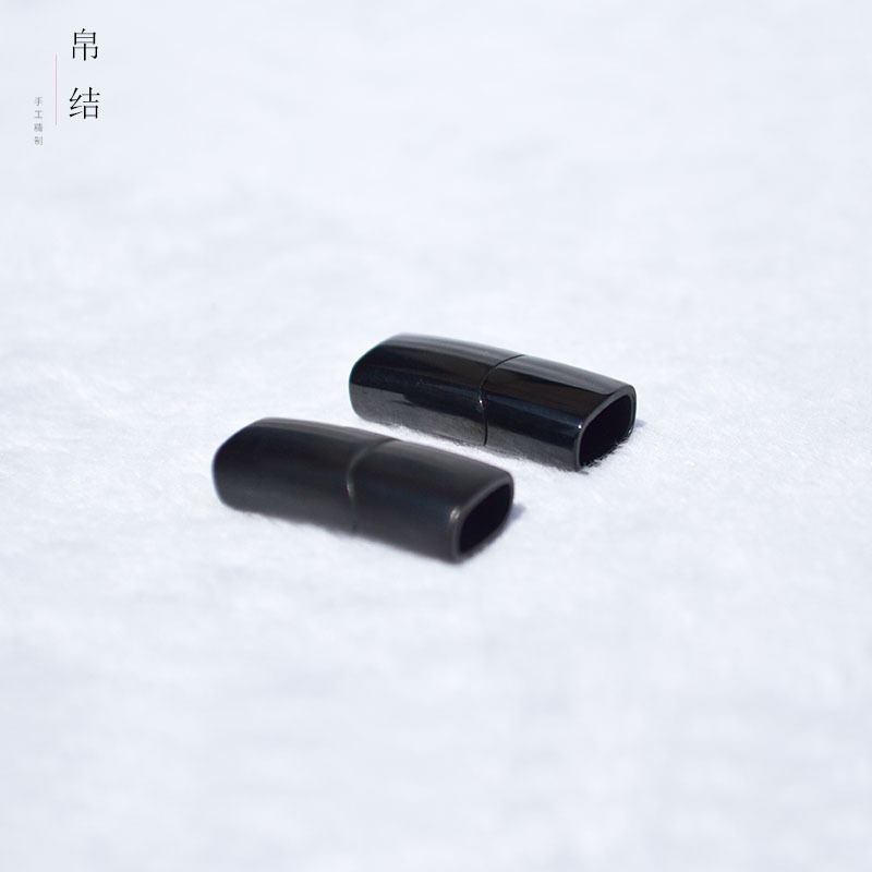 扁磁扣手繩扣頭龍鱗扣編織繩尾扣diy連接不銹鋼磁鐵扣手鏈扣配件-細節圖5