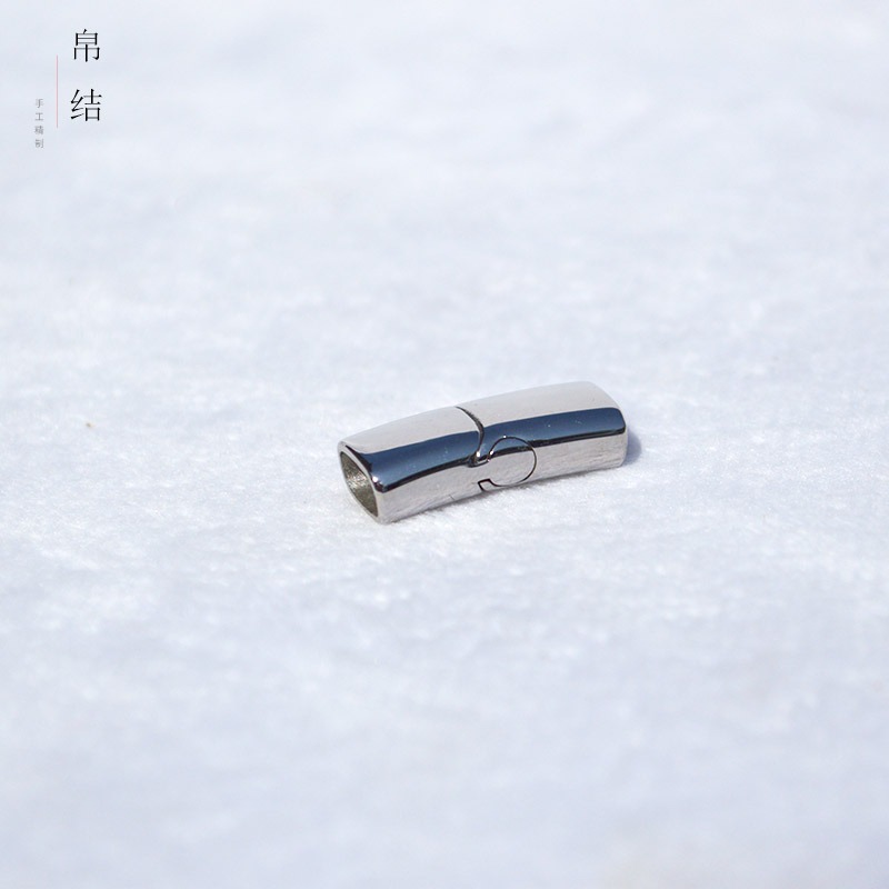 扁磁扣手繩扣頭龍鱗扣編織繩尾扣diy連接不銹鋼磁鐵扣手鏈扣配件-細節圖7