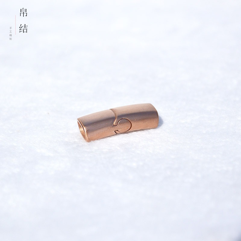 扁磁扣手繩扣頭龍鱗扣編織繩尾扣diy連接不銹鋼磁鐵扣手鏈扣配件-細節圖9