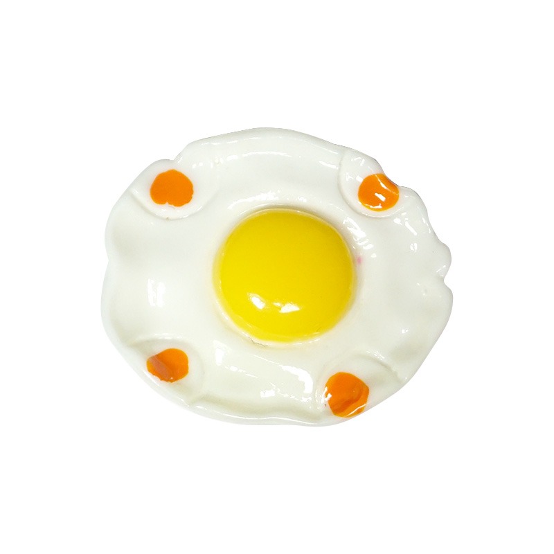 仿真食玩荷包蛋樹脂飾品 diy煎蛋奶油殼裝飾材料福袋配件-細節圖5