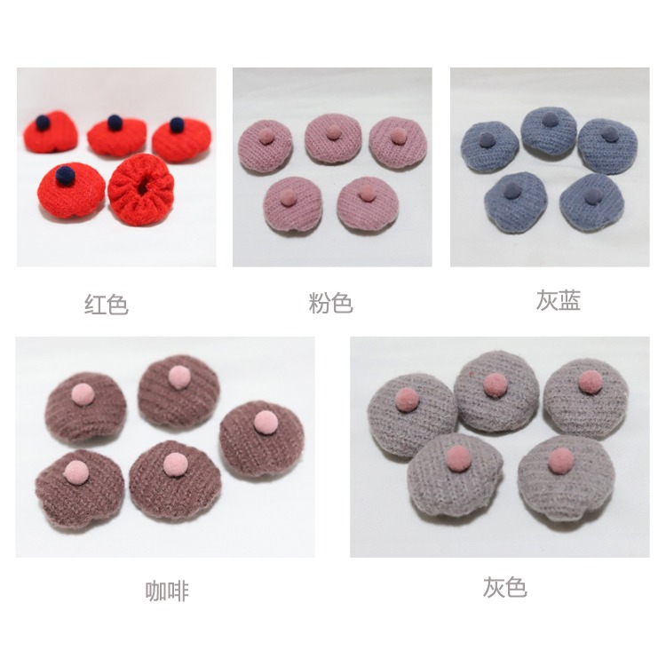聖誕節裝飾品羊毛氈小紅帽聖誕樹裝飾花環飾品配飾diy手工材料5個-細節圖9