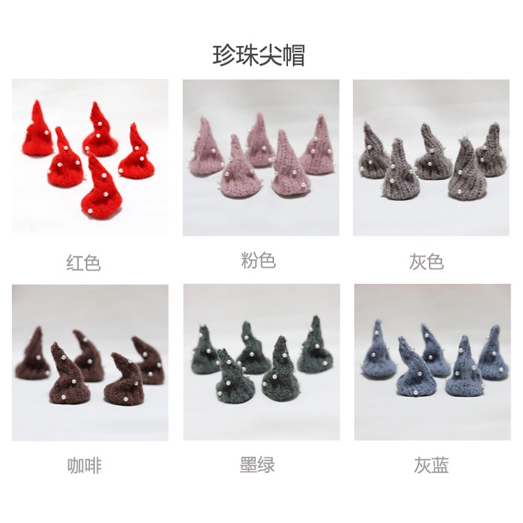 聖誕節裝飾品羊毛氈小紅帽聖誕樹裝飾花環飾品配飾diy手工材料5個-細節圖10