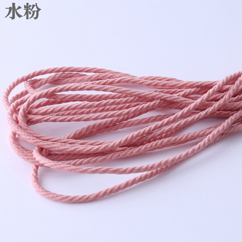2.5MM螺旋皮筋diy發繩材料高彈力手工自制發圈材料馬尾發繩百搭-細節圖6