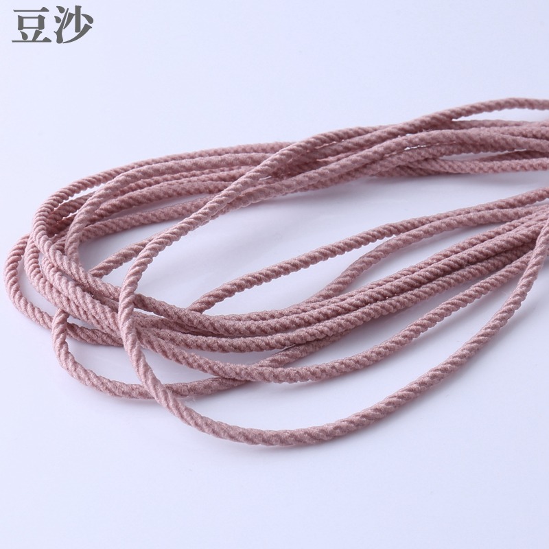 2.5MM螺旋皮筋diy發繩材料高彈力手工自制發圈材料馬尾發繩百搭-細節圖7