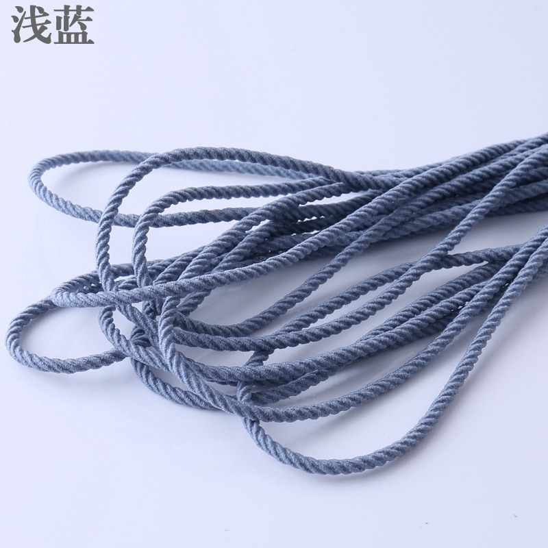 2.5MM螺旋皮筋diy發繩材料高彈力手工自制發圈材料馬尾發繩百搭-細節圖9