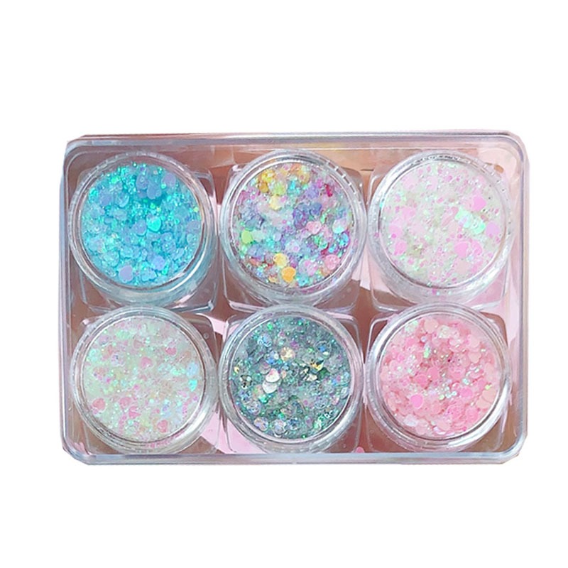 洛麗塔眼妝學生?喱眼影閃亮片眼部臉頰貼鉆璀璨美甲五角星少女心-細節圖4