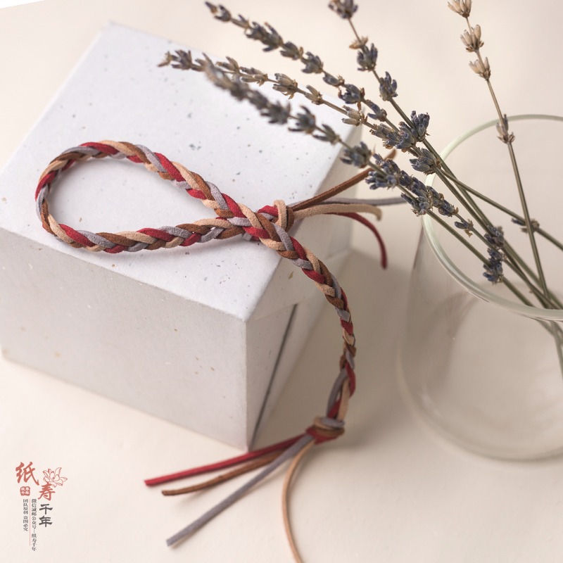 diy仿牛皮繩0.3cm韓國飾品配件線材料鹿皮雙面絨編織手鏈項鏈繩生日禮物配飾小禮品送男友閨蜜男女生聖誕包裝-細節圖4