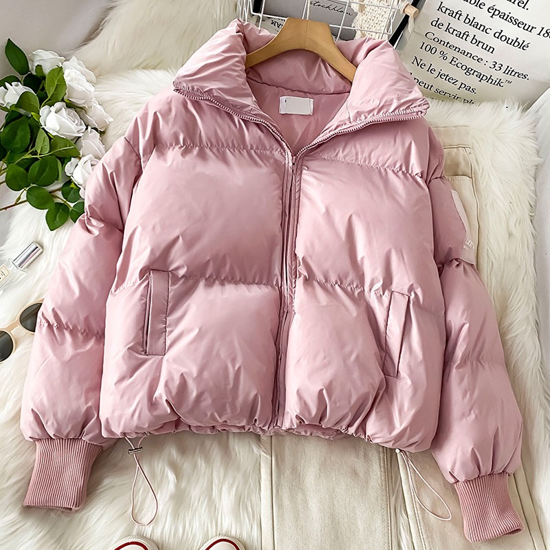 小個子棉服女新款棉衣冬季棉襖爆款短款後冬裝溫柔韓系外套-細節圖2