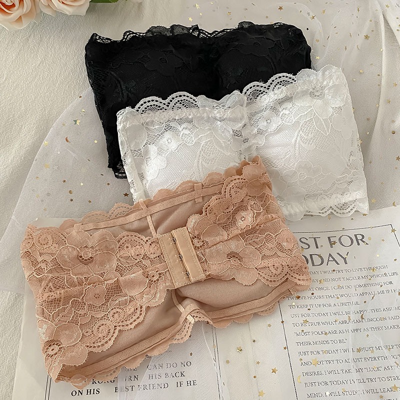 無肩帶抹胸內衣防走光女夏內搭吊帶帶胸墊性感背心外穿無袖上衣潮-細節圖2