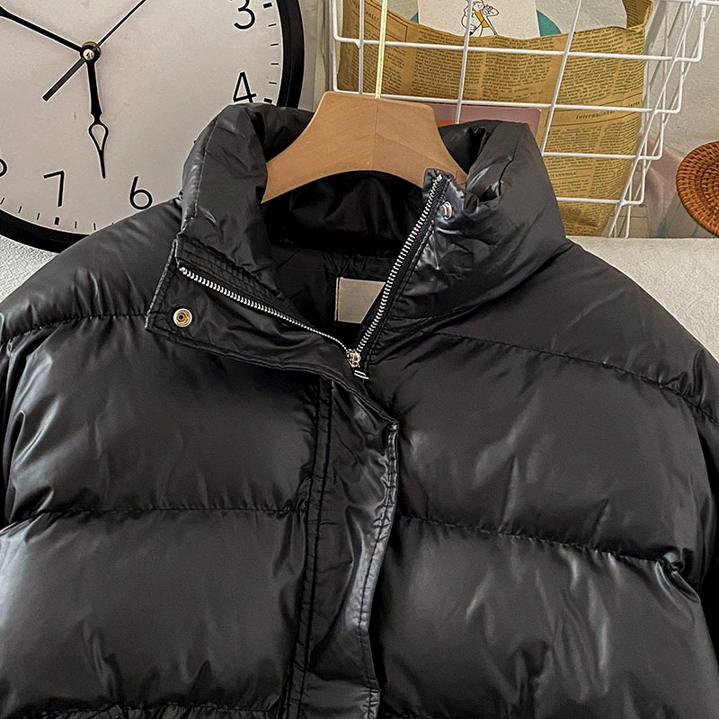 黑色加厚小棉襖棉服女新款冬裝設計感小眾短款棉衣爆款外套-細節圖2