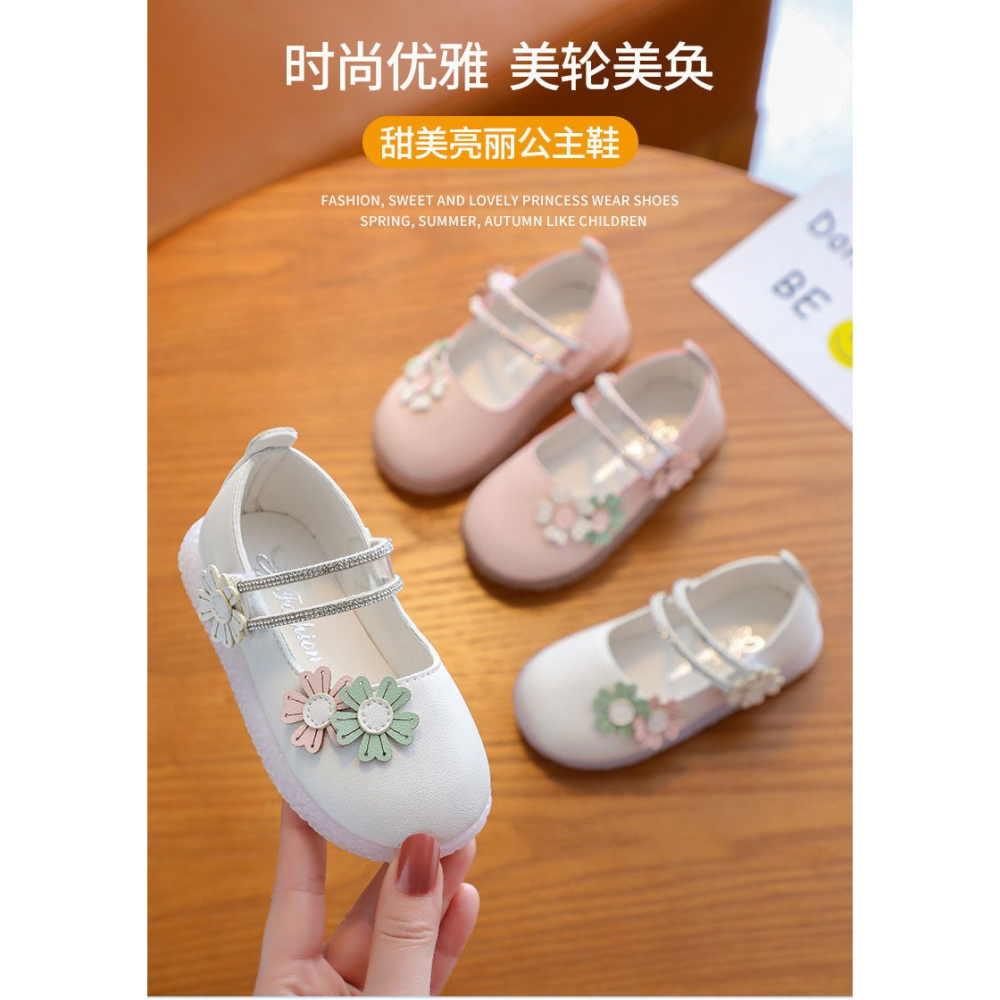 2022女寶寶公主鞋子夏季歲嬰兒軟底步鞋小童百搭女童單鞋小皮鞋女-細節圖8